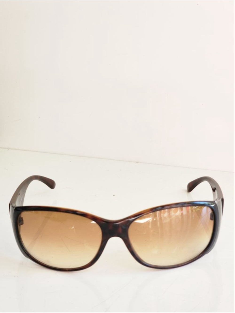PRADA Vintage SPR07G Brown Tortoiseshell Sunglasses 61 mm 17 - Picture 4 of 13